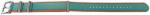  Curea NATO verde deschis cu margine portocalie 22mm - 54088