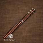  Curea NATO negru cu portocaliu 24mm - 37057