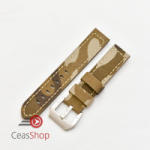  Curea pânză si piele camuflaj bej 28mm - 3702817 - ceas-shop