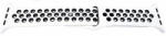  Curea silicon perforat alb/negru pentru Apple Watch - 42mm