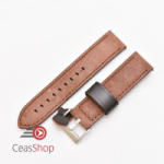  Curea piele maro inchis vintage QR 24mm - 3990224 - ceas-shop