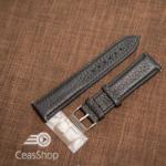  Curea buffalo neagră piele vitel captușită pe jumătate 22mm XL - 42831