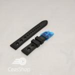  Curea silicon sport GRAND PRIX neagra cusaturi negre 20mm - 38130