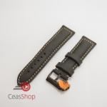  Curea piele neagra, catarama neagra vintage QR 20mm - 3970120