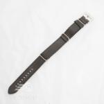  Curea NATO piele neagra 22mm vintage- 38522