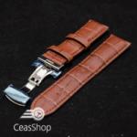  Curea piele vitel captusita deployant cu arc maro 18 mm - 35933 - ceas-shop - 87,00 RON