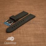  Curea silicon neagră cusături negre 20mm - 42278