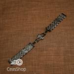  Bratara metalica neagra deployant 26mm- 50560