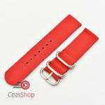  Curea din tesatura de nylon roșie catarame zulu 18mm - 4080618 - ceas-shop