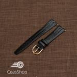  Curea piele neagră decupată 18mm - 31005