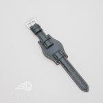  Curea piele vitel tip Pilot neagra de 24mm - 3860124