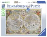 Ravensburger 16381 (1500) - Harta lumii Puzzle