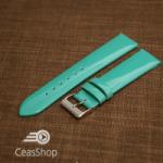 Curea verde piele vitel plată 22mm - 38296