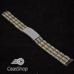  Bratara metalica argintie cu negru 20mm - 38890