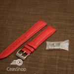  Curea buffalo rosie piele vitel captușită pe jumătate 20mm - 42822
