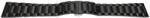  Bratara neagră deployant capat drept 20mm - 57127 - ceas-shop