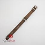  Curea NATO maron inchis 20mm catarame zulu argintii -52991