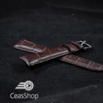  Curea piele vitel maro inchis si catarama aurie/argintie XXL 22mm - 37232