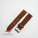  Curea piele maro închis, nubuk vintage 24mm - 4170224 - ceas-shop