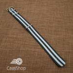  Curea NATO alb/negru 22mm - 36530