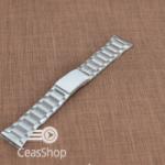  Bratara metalica argintie cu buton lateral 30mm - 37527