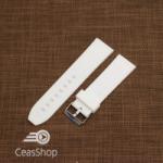  Curea silicon albă cu dungi 22mm - 47994