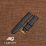  Curea piele VERONA neagra, captusita 22mm -XL- 46330