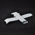  Curea din poliuretan curbata alba 22mm - 36001