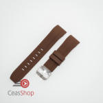  Curea silicon maro capat curbat 22mm - 58403 - ceas-shop