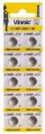 Vinnic Baterie ceas Vinnic LR43 - AG 12 - Blister 10buc Baterii de unica folosinta