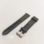  Curea model olimpic neagra cu galben 22mm - 51560