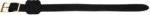  Curea din tesatura de nylon negru cu catarama dubla aurie 14mm - 34039