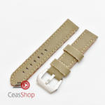  Curea piele si jeans verde 22mm - 3902227
