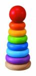 Plan Toys Turnulet pentru stivuit cu inele colorate, Plan Toys