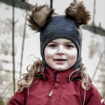 Mikk-line Cagulă lână merinos fleece Mikk-line - Anthracite Melange - scutecila - 149,00 RON