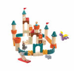 Plan Toys Set de construcție - Castelul medieval, Plan Toys