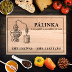  Pálinka No. 5 egyedi vágódeszka