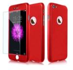 iPaky Husa Apple iPhone 6/6S, FullBody Elegance Luxury iPaky Red , acoperire completa 360 grade cu folie de sticla gratis