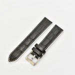  Curea hibrid silicon si piele model crocodil neagra cu alb 22mm - 4205822 - cureaceas