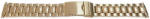  Bratara metalica reglabila aurie capete pe arc 16-22mm - 55007