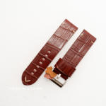  Curea piele maro roșcat model crocodil vintage QR 24mm - 4030824 - cureaceas