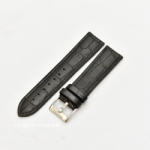  Curea hibrid silicon si piele model crocodil neagra 20mm - 4200120 - cureaceas