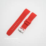  Curea silicon roșie capat curbat 22mm - 57210 - cureaceas