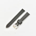  Curea hibrid silicon si piele fibra carbon neagra cu alb 20mm - 4005820 - cureaceas