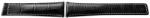  Curea tip Tag Heuer neagra cusătură albă 19mm - 52523 - cureaceas