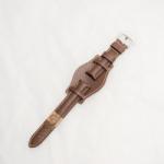  Curea piele vitel tip Fossil maro inchis de 24mm - 3860224