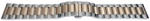  Bratara bicolora rose gold argintie deployant capat drept 22mm - 57136 - cureaceas