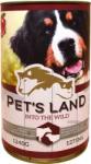 Pet's Land Dog konzerv marhamájjal, bárányhússal és almával (24 x 415 g) 9.96 kg