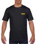 DEWALT póló fekete - S - Gildan (Gi4100DEW-FEK-S)