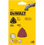 DEWALT 6 lyukú csiszolópapír deltacsiszolóhoz, szemcsefinomság 80 (10db/csom) (DT3092-QZ)